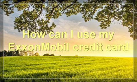 my exxonmobil credit card